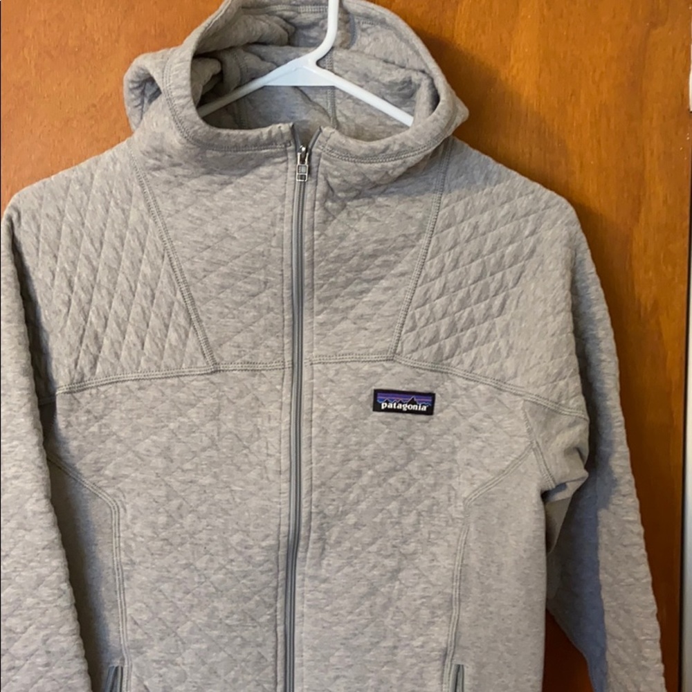 Patagonia hooded sweatshirt grey